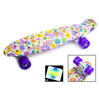 Пенни Борд с рисунком Zippy skateboards Ultra Led Цветы