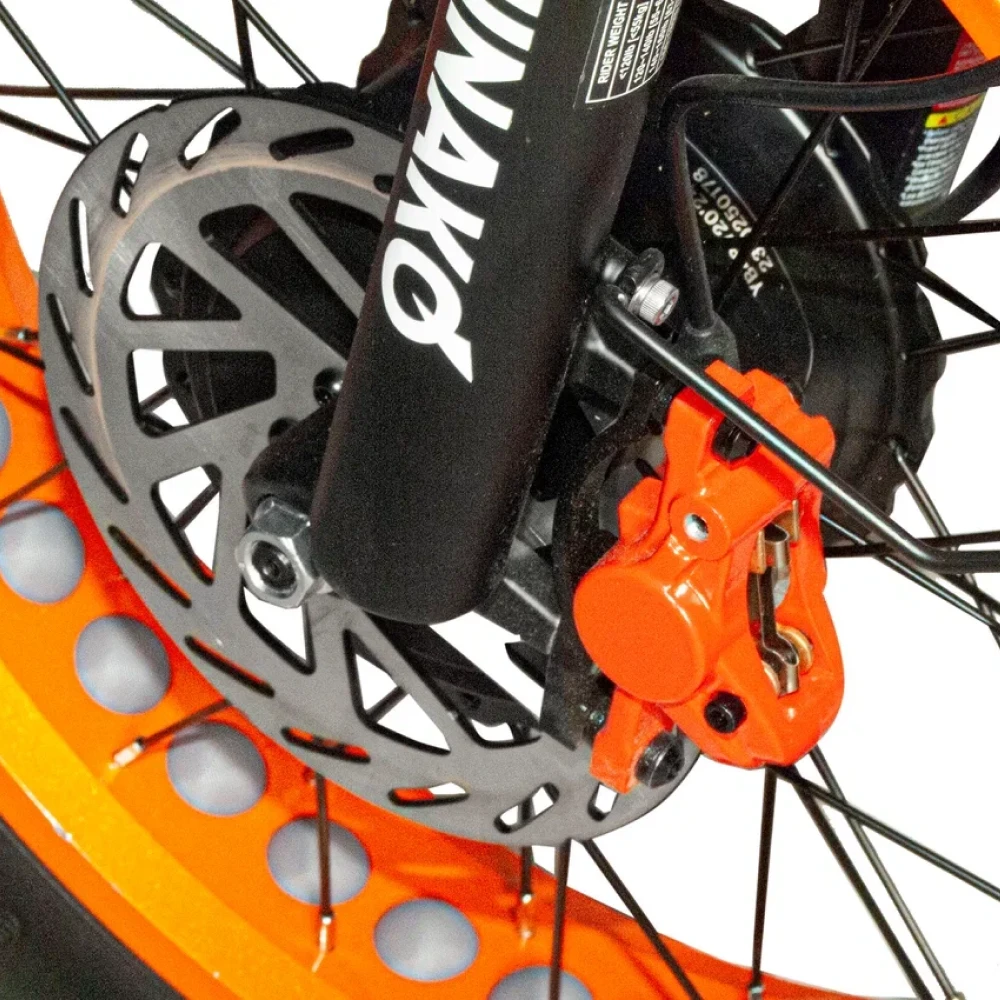 Электровелосипед Minako F10 Dual оранжевый гидравлика 8